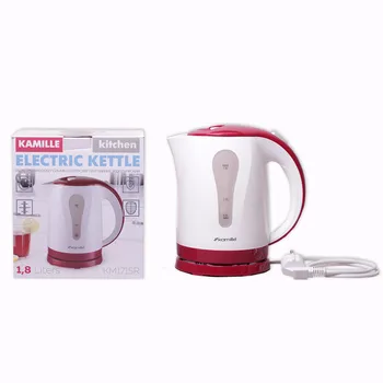 

Electric kettle 1.8L plastic (white with red) Kamille, kml-1715r