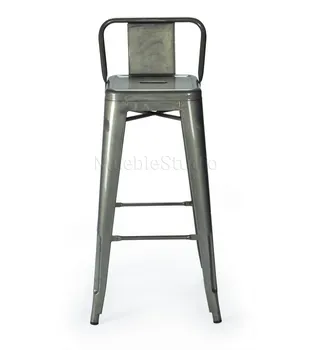

Tolix Stool with Industrial Backrest
