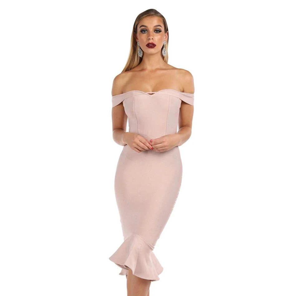 Robe femme epaule dénudée Clearance