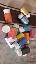 Polvo de Mica en 20 colores, pigmento de perla para tinte de resina epoxi, polvo Mineral de Mica Natural, bricolaje, Material de molde epoxi brillante para hacer joyas