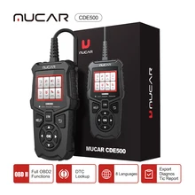 

MUCAR CDE500 OBD2 Scanner Auto Diagnostic Tool Full OBDII/EOBD Code Reader Car Check Engine Lifetime Free Upgrade
