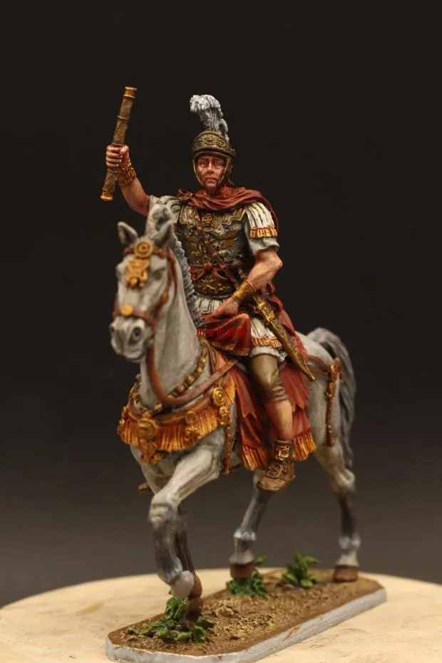 

1:30 Scale Tin Metal 1st Century Ancient Roman Legion Commander Static Exquisite 60 mm Statuette Figure Model Gift Collection