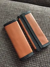 Cochecito de bebé con mango de cuero Artificial, funda protectora para reposabrazos, 2 unidades/PAR, cochecito General, 14cm x 11cm