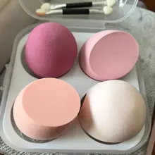 esponja maquillaje, XISHOW-esponja para maquillaje, licuadora de belleza, base de maquillaje en polvo, colorete, accesorios de maquillaje, herramienta, huevo de belleza, 1/4 Uds.