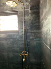 Shower-Faucet-Set Handshower Wall-Mount Brass Bathroom Rozin Antique Tap Dual-Handle