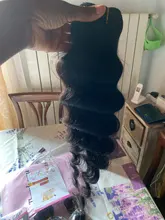 Lumiere-mechones sueltos de pelo ondulado con cierre, mechones de pelo peruano con cierre, extensiones de cabello humano mechones de cabello humano Remy 100%