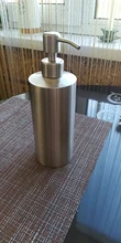 Soap-Dispenser Pump-Bottle Detergent Round-Shampoo Foam Stainless-Steel Bathroom Kitchen