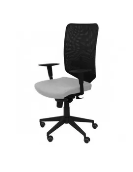 

OFFICE CHAIR MODEL OSSA BLACK FABRIC BALI LIGHT GRAY
