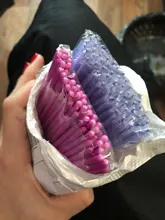 Cepillo cosmético para pestañas 50 uds, varitas de rímel de cristal, aplicador de pestañas con diamantes, brochas de maquillaje desechables