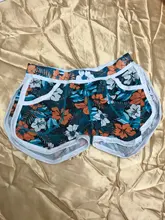 Pantalones cortos de algodón para hombre, ropa interior con estampado de flores, de talla grande