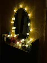 Garlands Lamp Light-String Battery-Powered Christmas-Decorations Home-Fairy-Lights Twinkle