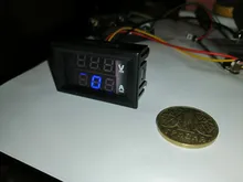 Voltmeter Led-Amp Digital High-Quality 100v 10a Blue DC Red Dual