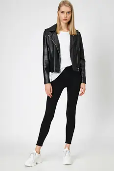 

Cotton Women 'S Black Solid Leggings 0KAL48405OK