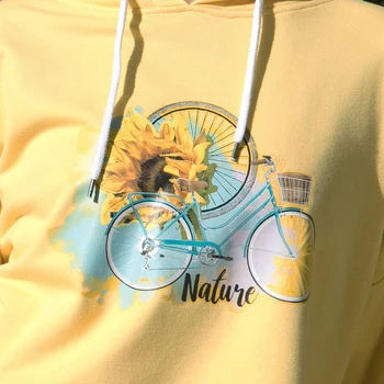 

BiggDesign Nature Hoodie Women's Sweatshirt-Large Size.