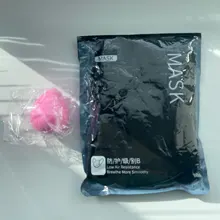 Mascarilla facial lavable y reutilizable de algodón, máscara protectora, color negro, 10 unidades