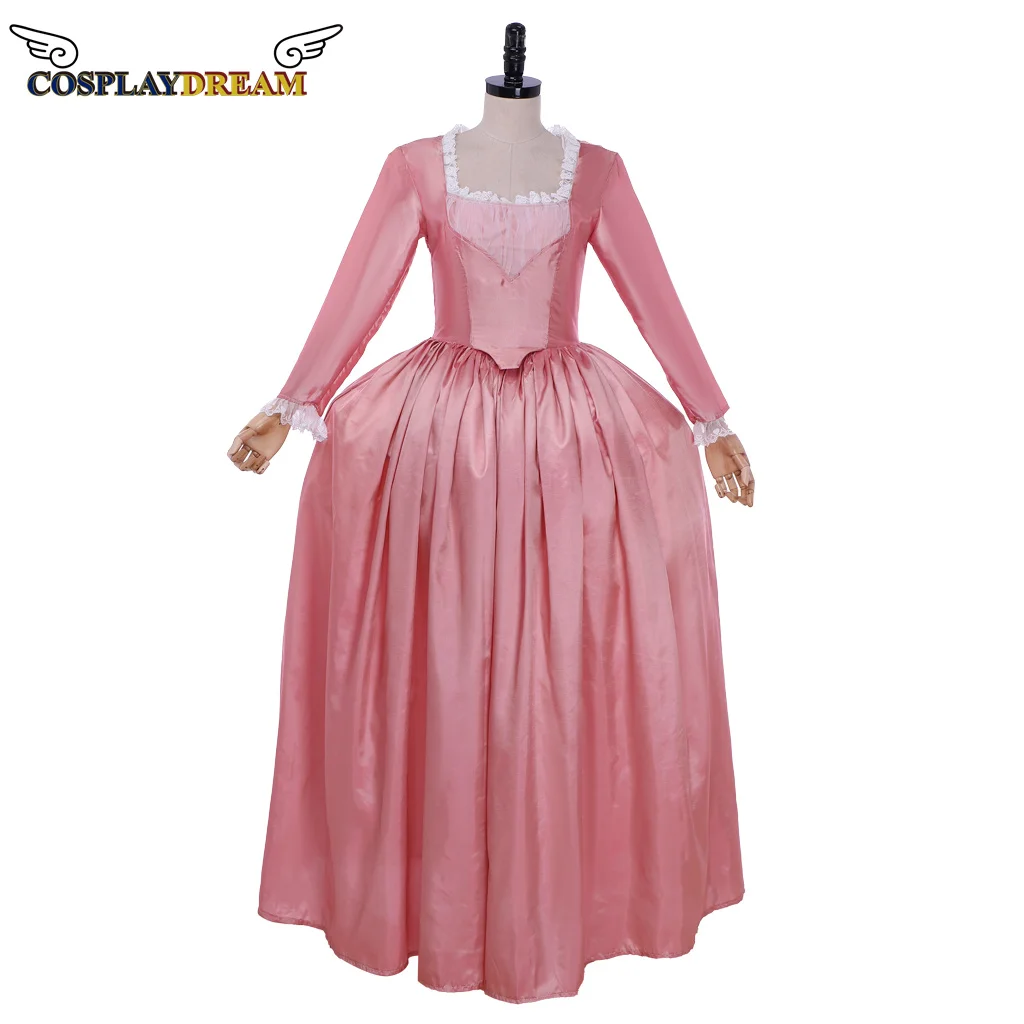 

Cosplaydream Musical Hamilton Peggy Elizabeth Angelica Cosplay Costume Colonial Lady Ball Gown Victorian Medieval Pink Dress