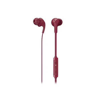 

FLOW TIP in ear earphones with wire with cable red color