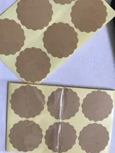 Pegatinas Vintage de marca Kraft para manualidades, sobres adhesivos hechos a mano, sello adhesivo de sello, color blanco, varios, 100 Uds.