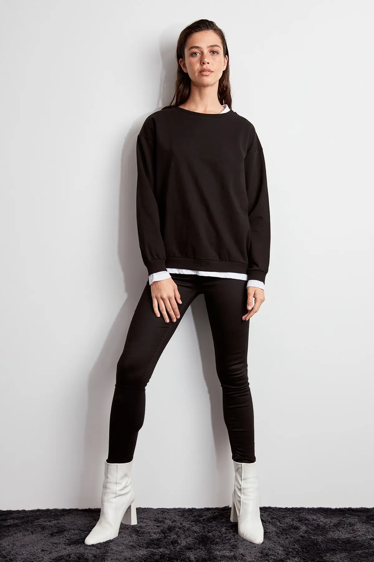 Trendyol тканые подробный трикотажная толстовка TWOAW20SW0384