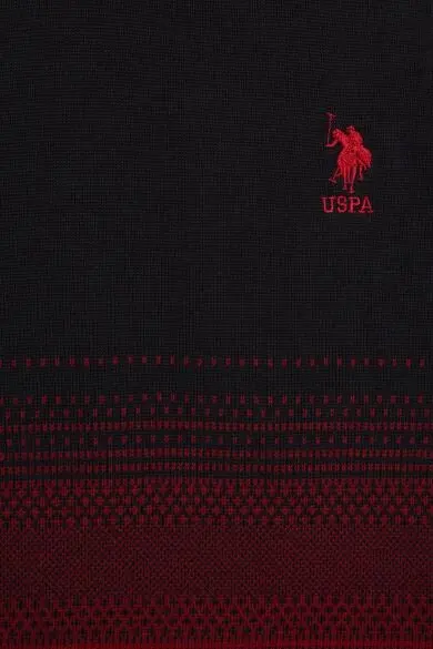 U.S. POLO ASSN. Бордовый тонкий свитер