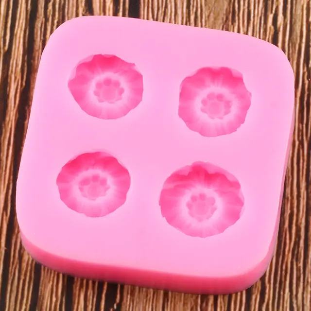 Pipacsok Virágszilikon Formák Diy Party Cupcake Topper Fondant Sütemény Díszítő Szerszám - Image 4
