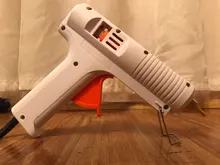 Pistola de pegamento de fusión en caliente, Pistola de Pegamento Caliente de temperatura constante ajustable, barras de pegamento de 11mm de diámetro, herramientas de reparación de manualidad casera de 110W