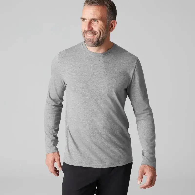 ФУТБОЛКА МУЖСКАЯ С ДЛИННЫМИ РУКАВАМИ 100 DOMYOS. Decathlon