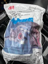 Máscara de Gas 8 en 1 con gafas de seguridad, respirador de Gas de media cara para pintura, pulverización, pulido, seguridad en el trabajo, 6200