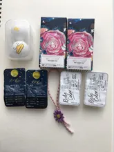 Easysmall de color azul hermoso alumno lentes de contacto cosméticos para los ojos artificiales alumno grado 2 unids/par receta miopía