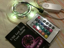 20M-1M USB LED Strip Light 5050 SMD USB RGB Lights Flexible LED Lamp Tape Ribbon RGB TV Desktop Diode Tape adapter