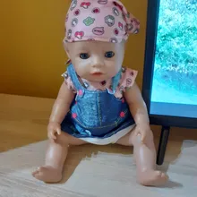 2021 nuevo 17 pulgadas nuevo bebé nacido 43cm muñeca Ropa Accesorios conejo blanco de 3 piezas traje para bebé regalo de cumpleaños