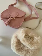 ¡Novedad! Bolso pequeño de hombro para niños y niñas de 7 colores, bolso de cintura de piel sintética dulce para niños, bolsos cruzados