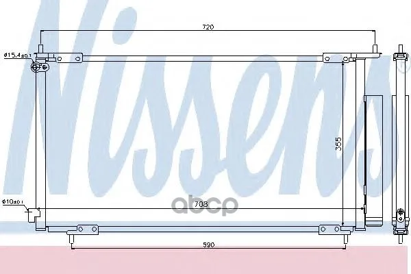 Конденсер Honda Cr-V 2.0/2.4 02- Nissens 94772 Nissens арт. 94772