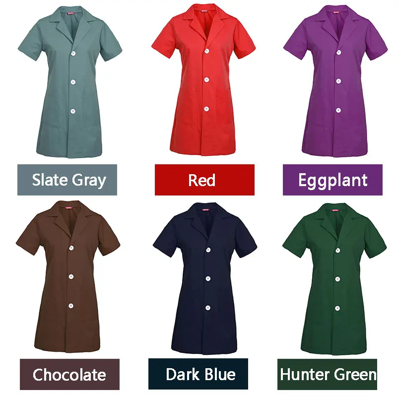 Women's Short Sleeve Lab Coat
