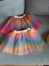 Faldas de tutú con estampado de estrellas para niñas y mujeres, faldas de Princesa con degradado para fiesta de baile y Ballet