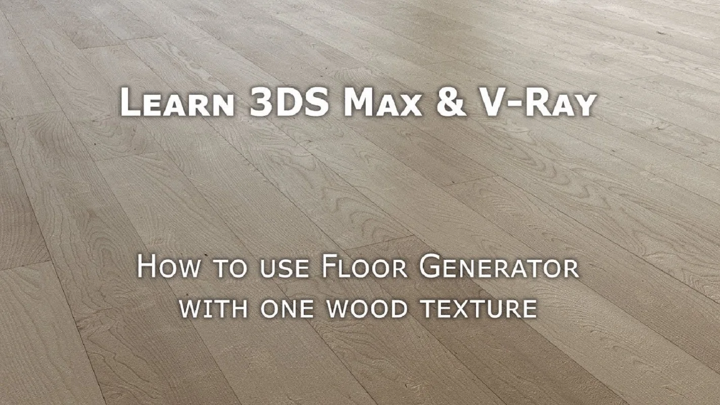 install floor generator 3ds max