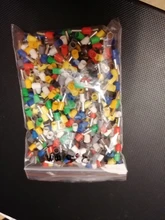 100PCS E2508 14 AWG 2.5mm2 Insulated Cord End Terminal Wire Ferrules