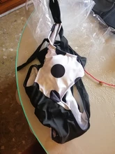 Bañador de lunares con tirantes de retales para mujer, Bikini de una pieza con cuello de pico, Trikini, traje de baño animado para mujer, ropa de playa
