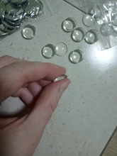 6mm 8mm 10mm 12mm 14mm 16mm 18mm 20mm 25mm 30mm 35mm redonda plana trasera cabujón de vidrio transparente, alta calidad, promoción al por mayor