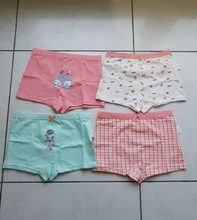 Ropa interior de algodón para niños de 3 a 12 años, Bóxer, calzoncillos bonitos para bebés, 4 unidades/lote