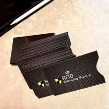 Protector de tarjeta RFID antirrobo, funda protectora para tarjeta bancaria, bloqueo RFID, BILLETERA, cubierta protectora antirrobo de identificación, 10 Uds.