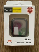 Para carcasa de reloj Apple 44mm 40mm iWatch 42mm 38mm parachoques de templado de vidrio de 44 42 38 42mm reloj de apple 4 4 5 SE 6