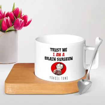 

Personalized Professional Neurosurgeon Wood Altlıklı Ceramic Cup-1