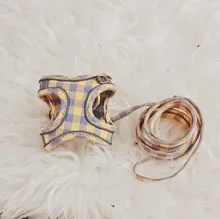 Vest Necklace Harnesses Leash-Set Lead Puppy-Kitten-Collars Dog Pug Adjustable Chihuahua