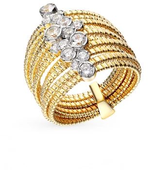 

Silver ring with cubic zirconia sunlight sample 925