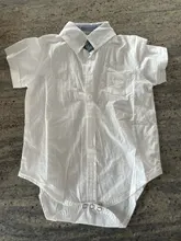 Ropa de verano para bebé, trajes de cumpleaños para caballero, vestido de fiesta de recién nacido, algodón suave, sólido, Rmper + Pantalones con cinturón, conjunto para niño pequeño