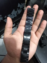 18mm 22mm 20mm 24mm correa de acero inoxidable para Samsung Gear S3 S2 para Huawei GT 2 reloj de 42mm 46 banda 40 44mm accesorios de la pulsera