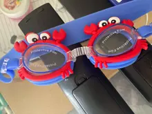 Gafas de natación antiniebla para niños, protección UV, máscara de entrenamiento para piscina de verano, cajas gafas para niños, abejas, cangrejo, pez, Delfín