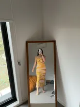 Vestido de punto verde con estampado de Cachemira para mujer, vestido Sexy ajustado sin mangas con tirantes finos, para fiesta en la playa, por debajo de la rodilla, Y2K, 2021