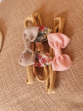 3 unids/lote lindo bebé diadema chica Nylon bandas para la cabeza turbante diademas para recién nacidos cintas para niños bebé accesorios para el pelo